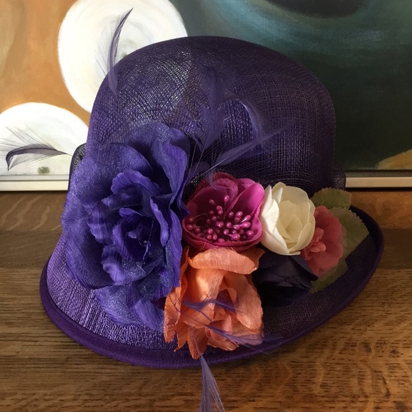 NWT Sinamay Straw Roaring 20\'s Style Cloche Hat main image 4